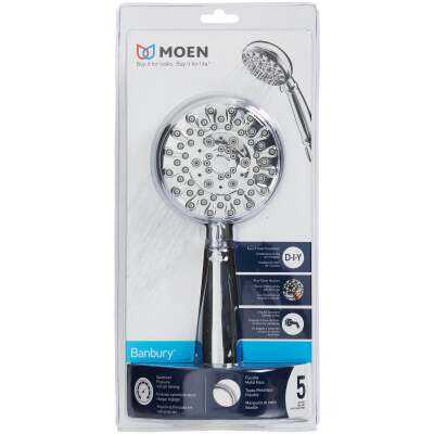 Moen Banbury 5-Spray 1.75 GPM Handheld Shower Head, Chrome