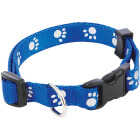 Westminster Pet Ruffin' it Reflective 8 In. to 12 In. Nylon Paw Print Dog Collar Image 1