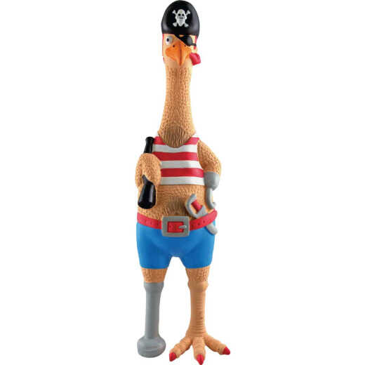 Westminster Pet Ruffin' It Captain Jack Squeaky 9.5 In. Chicken Dog Toy