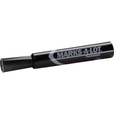 Marks-A-Lot Black Regular Chisel Tip Permanent Marker